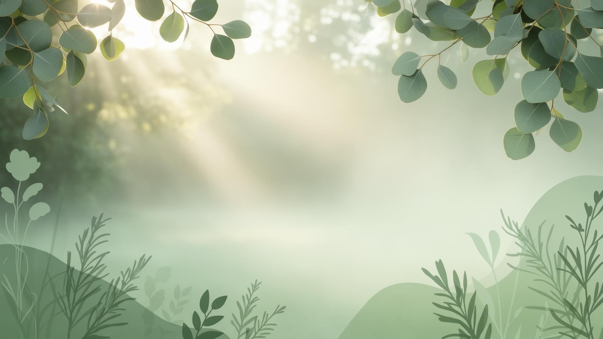 Serene natural wellness background